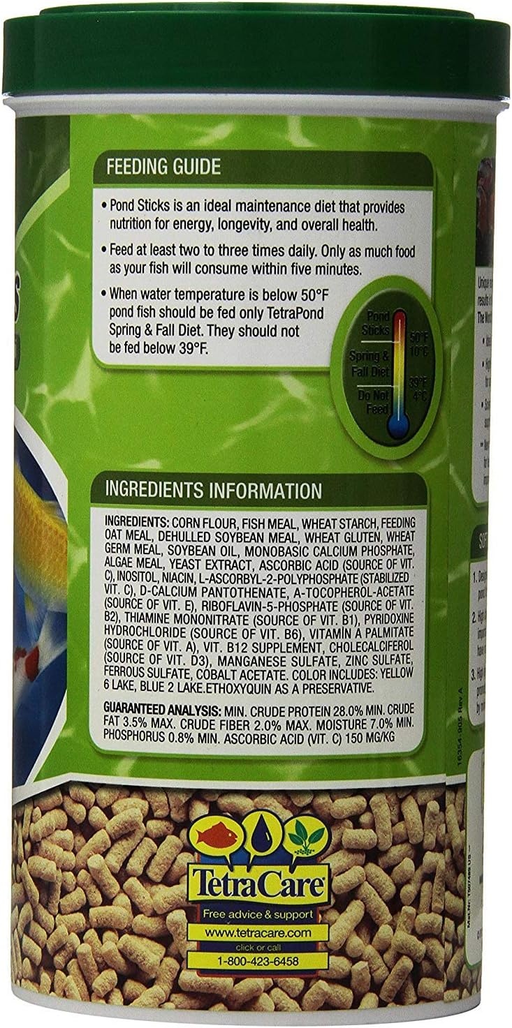 image:imageTetraPond Pond Sticks Pond Fish Food for Goldfish and Koi 172 PoundsSeafood