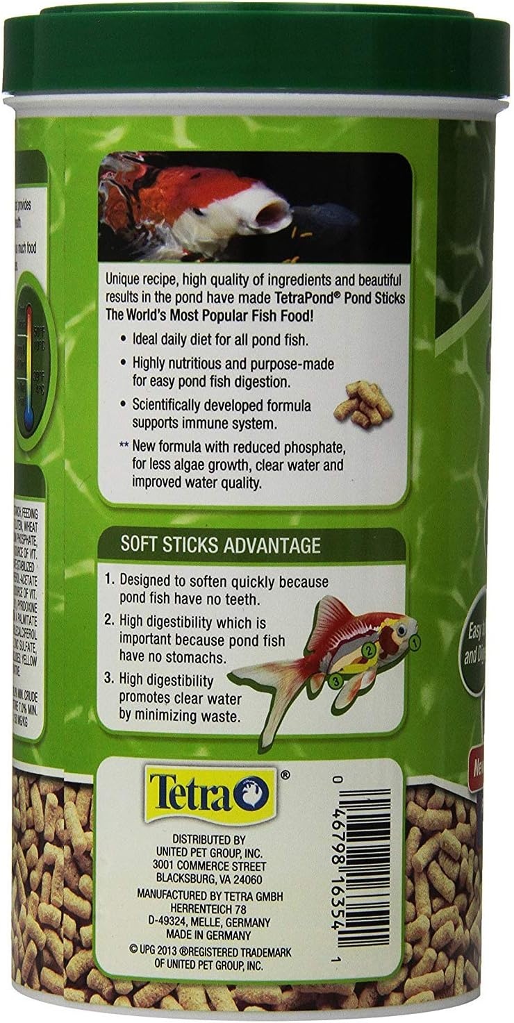 image:imageTetraPond Pond Sticks Pond Fish Food for Goldfish and Koi 172 PoundsSeafood
