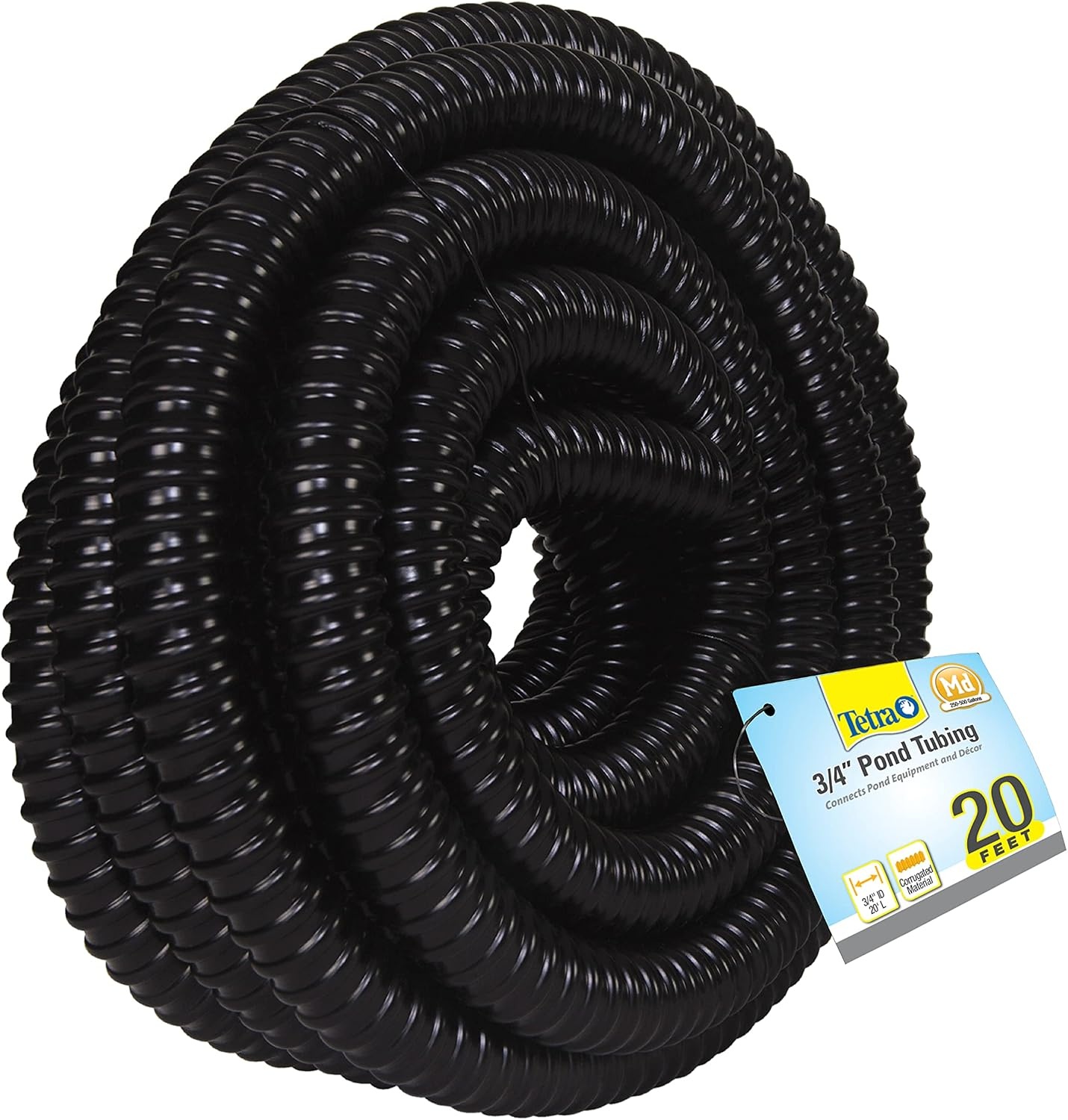 image:imageTetraPond Pond Tubing 34 Inch Diameter 20 Feet Long Connects Pond Components