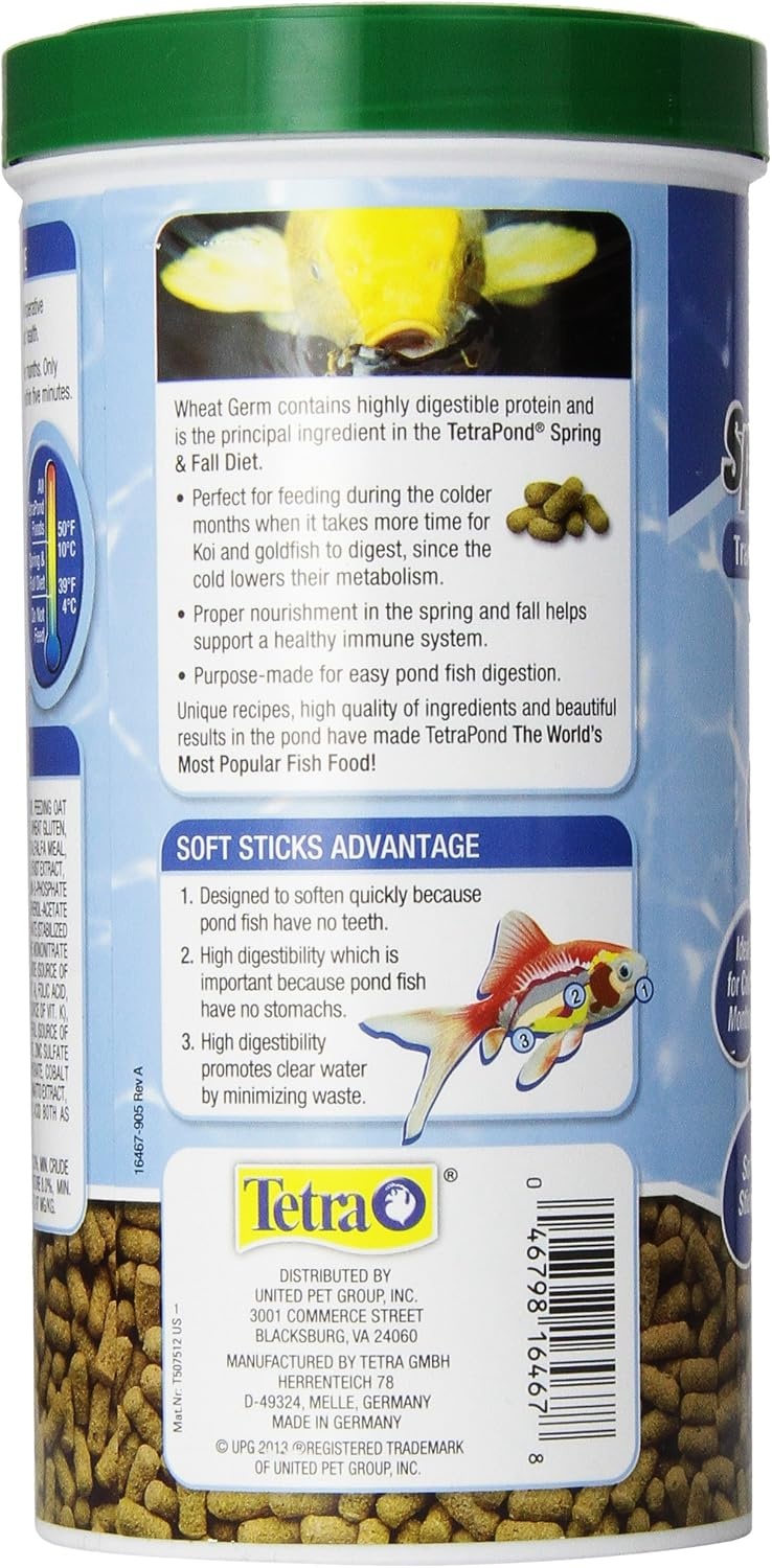 image:imageTetraPond Spring And Fall Diet 308 Pounds Pond Fish Food For Goldfish And Koi 7 L705 Ounce Pack of 1