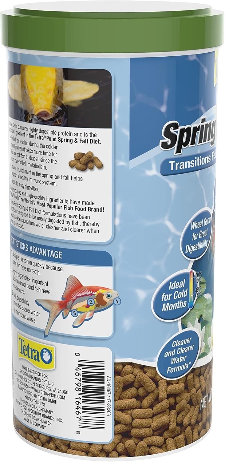 image:imageTetraPond Spring And Fall Diet 308 Pounds Pond Fish Food For Goldfish And Koi 7 L705 Ounce Pack of 2