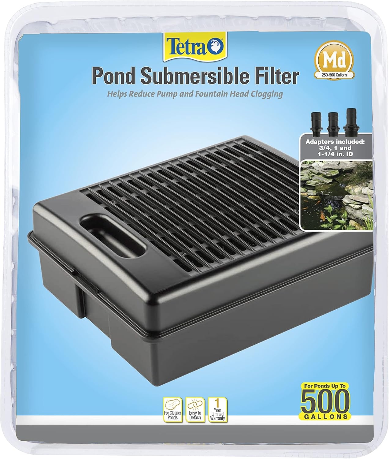 image:imageTetraPond Submersible Flat Box Filter For 250 To 500 Gallon Ponds