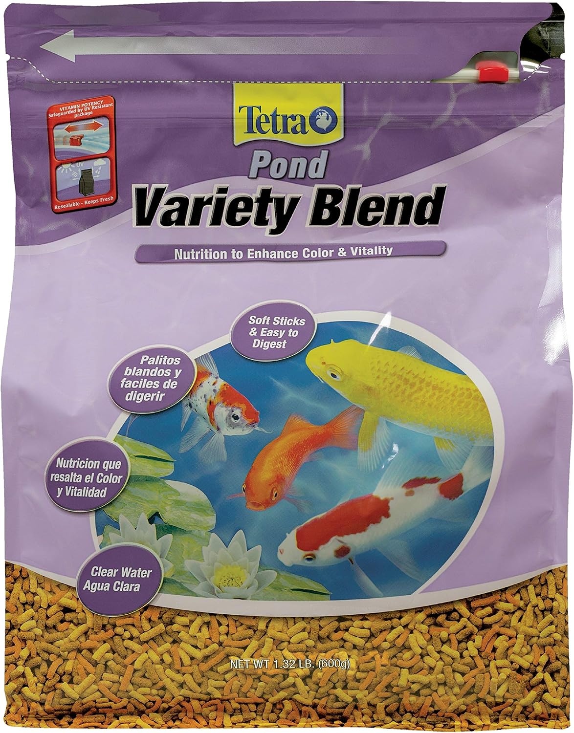 image:imageTetraPond Variety Blend Pond Fish Food for Goldfish and Koi Yellow 225 Pound Pack of 1132 Pound Pack of 6