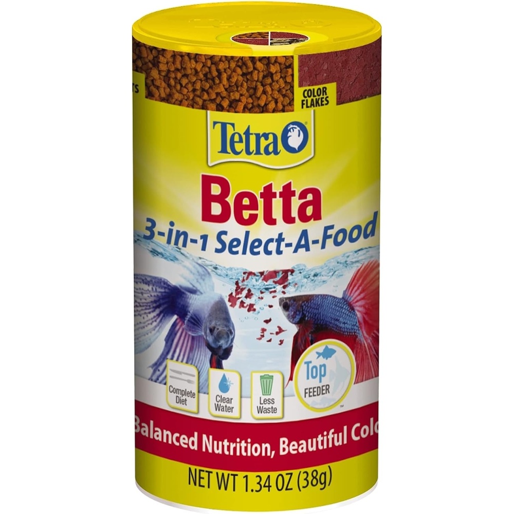 image:imageTetra BettaMin SelectAFood 134 Ounces Fish Flakes Variety Pack134 Ounce Pack of 1