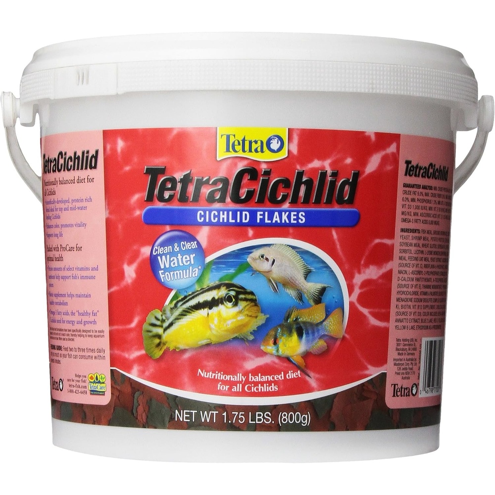 image:imageTetra Cichlid Flakes Nutritionally Balanced Fish Food for All Cichlids 175 Pounds175 Pound Pack of 1