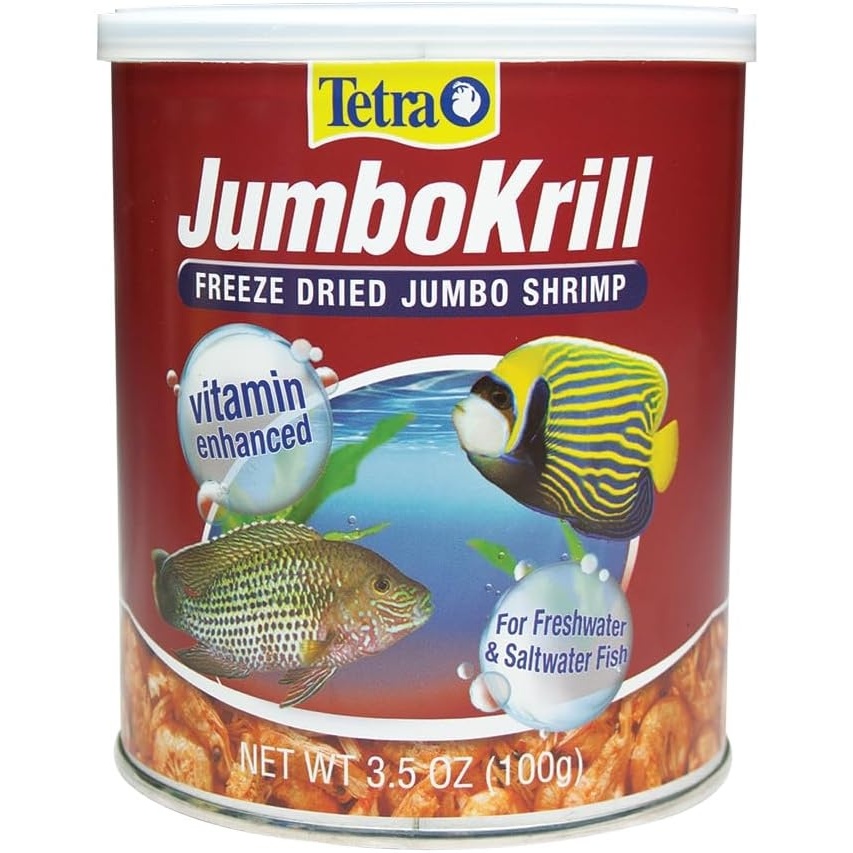 image:imageTetra JumboKrill FreezeDried Jumbo Shrimp Natural Shrimp Treat For Aquarium Fish 14 oz35 Ounce Pack of 1