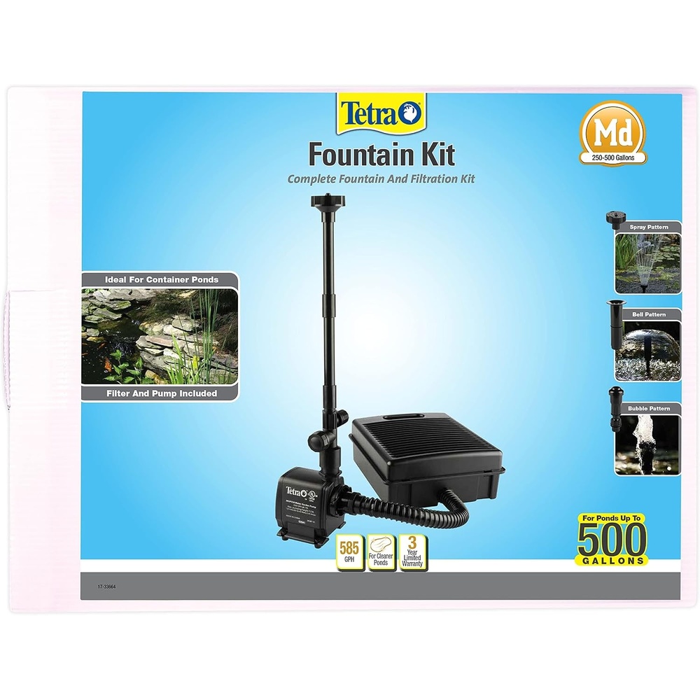 image:imageTetra Pond Filtration Fountain Kit Includes 3 Fountain Attachments250 to 500 gal