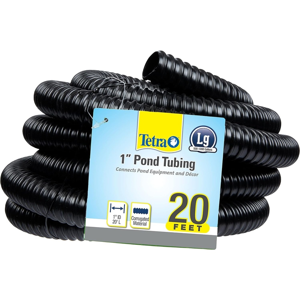 image:imageTetra Pond Pond Tubing 1 Inch Inner Diameter 20 Feet Long Connects Pond Components Black 19736