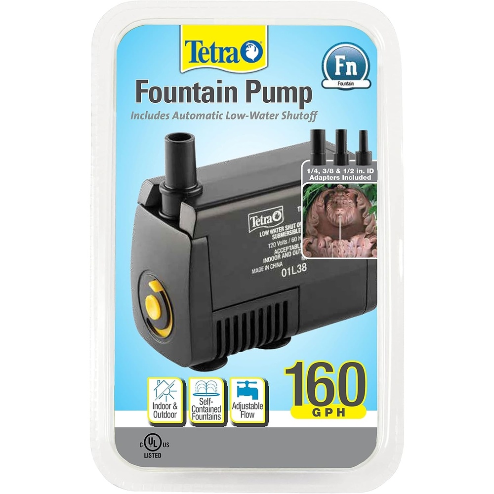 image:imageTetra Pond Statuary Pump for Indoor amp Outdoor Ponds amp Fountains160 Gallon Per Hour