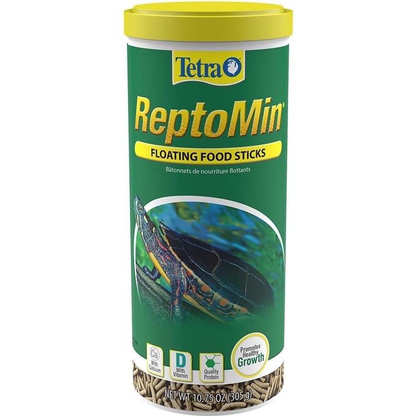 image:imageTetra ReptoMin Floating Food Sticks Food for Aquatic Turtles Newts and Frogs 1059 oz Pack of 11075 Ounce Pack of 1