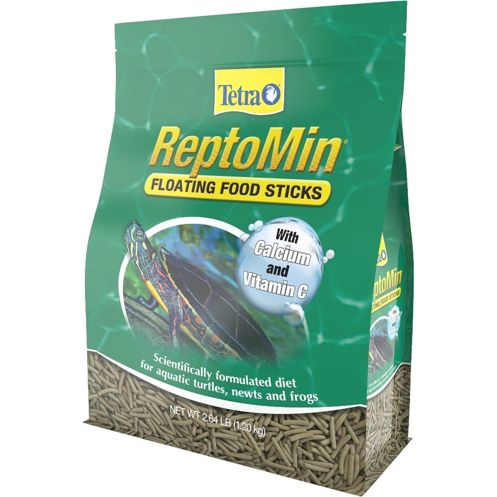 image:imageTetra ReptoMin Floating Food Sticks Food for Aquatic Turtles Newts and Frogs 1059 oz Pack of 1264 Pound Pack of 1