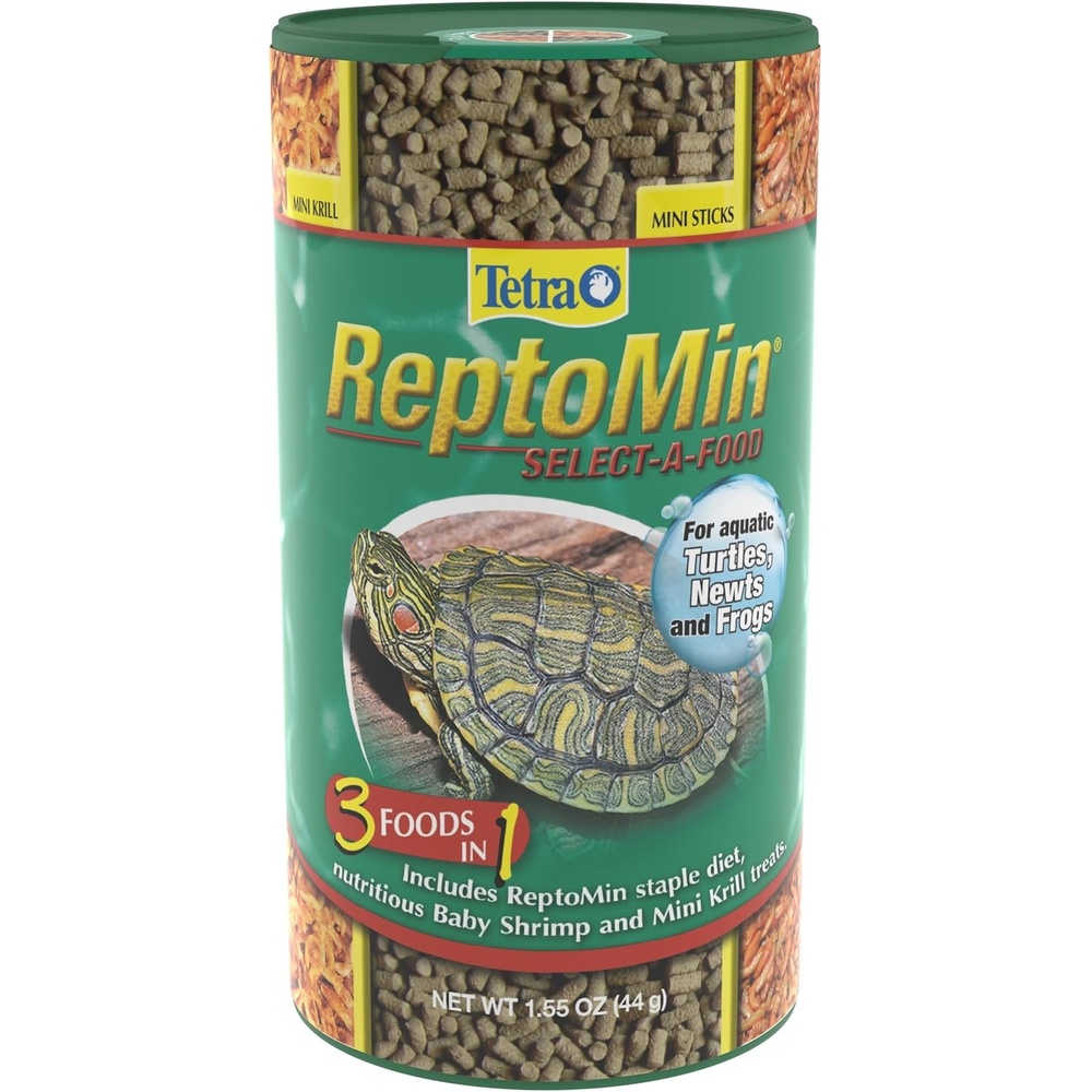 image:imageTetra ReptoMin SelectAFood 155 Ounces For Aquatic Turtles Newts And Frogs Variety Pack155 Ounce Pack of 1