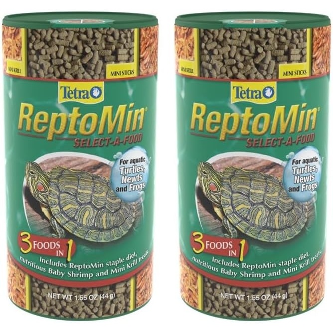 image:imageTetra ReptoMin SelectAFood 155 Ounces For Aquatic Turtles Newts And Frogs Variety Pack155 Ounce Pack of 2