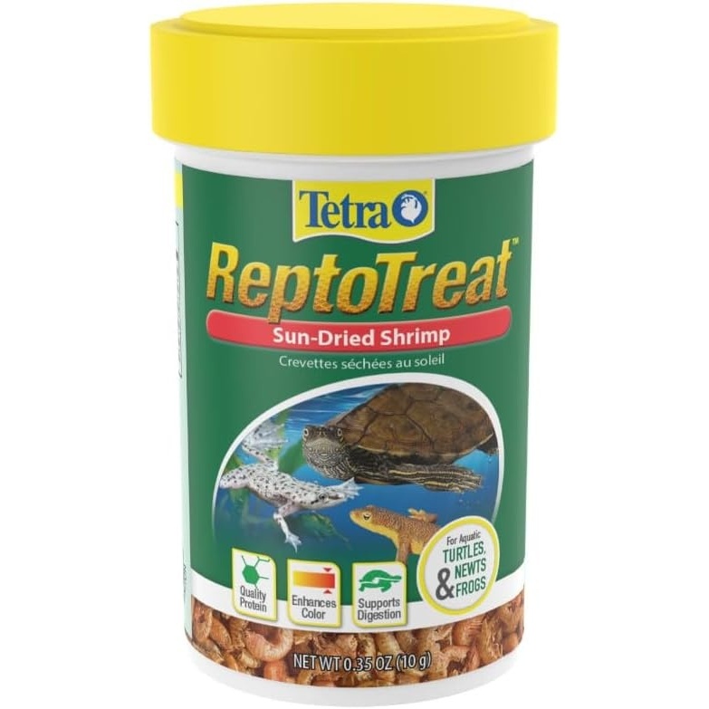 image:imageTetra ReptoTreat SunDried Shrimp 035 Ounces Shrimp Treat for Aquatic Turtles Newts and Frogs035 Ounce Pack of 1