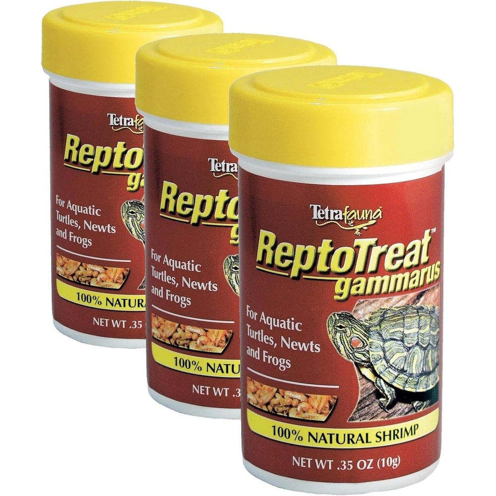 image:imageTetra ReptoTreat SunDried Shrimp 035 Ounces Shrimp Treat for Aquatic Turtles Newts and Frogs035 Ounce Pack of 3