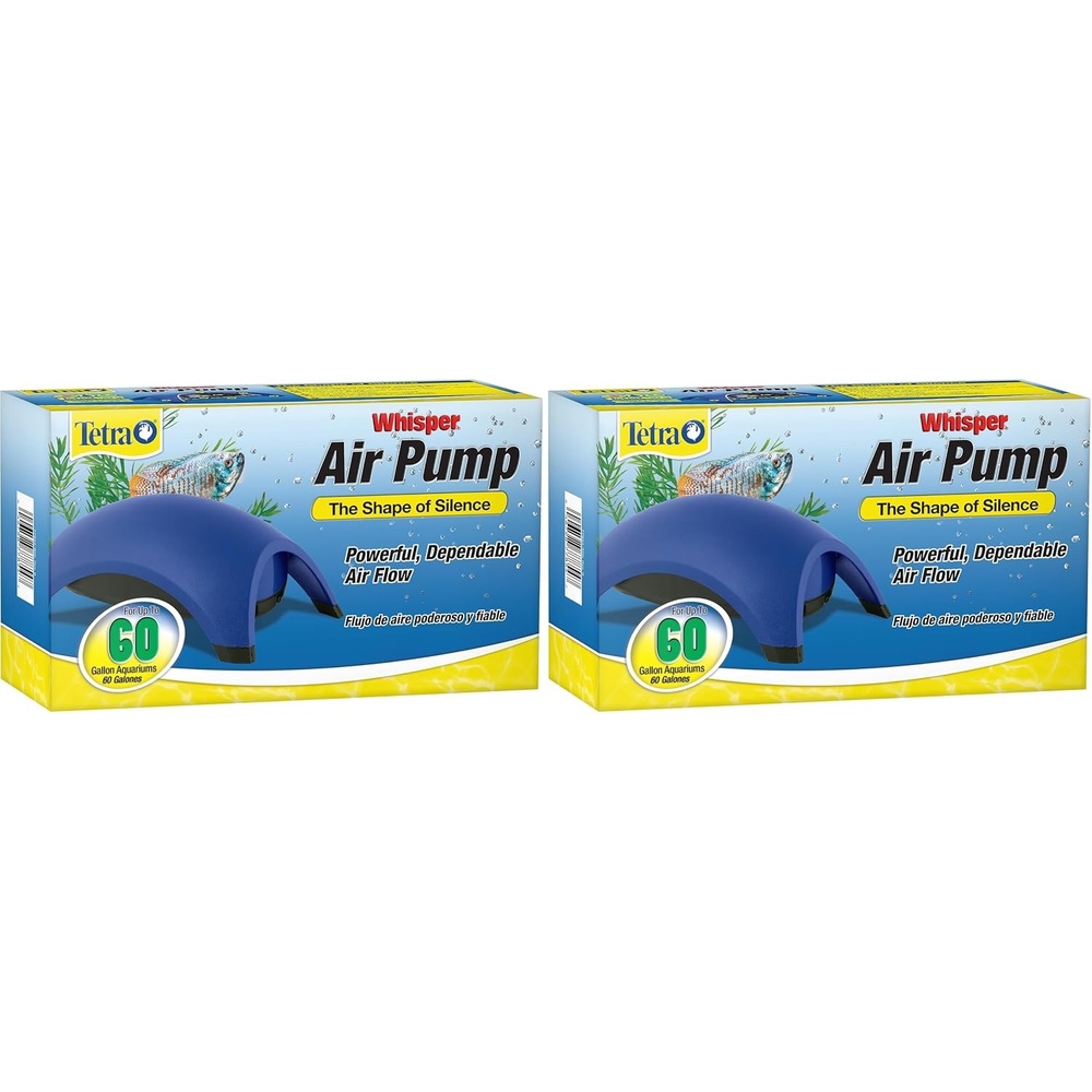 image:imageTetra Whisper Air Pump 20 To 40 Gallons For Aquariums Powerful Airflow NonUL Listed4060gallon Pack of 2