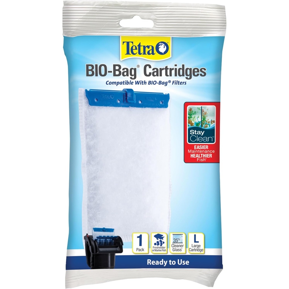 image:imageTetra Whisper BioBag Large Filter Cartridges for Aquariums 8 Count Unassembled Fits Tetra Whisper Fish Tank Filters 1030 Gal 2040 Gal PF20 30 40 60 IQ 20 30 45 60With Stay Clean