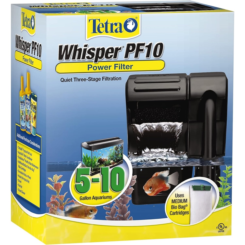 image:imageTetra Whisper Power Filter 10 Gallons Quiet 3Stage Aquarium Filtration5 to 10Gallons
