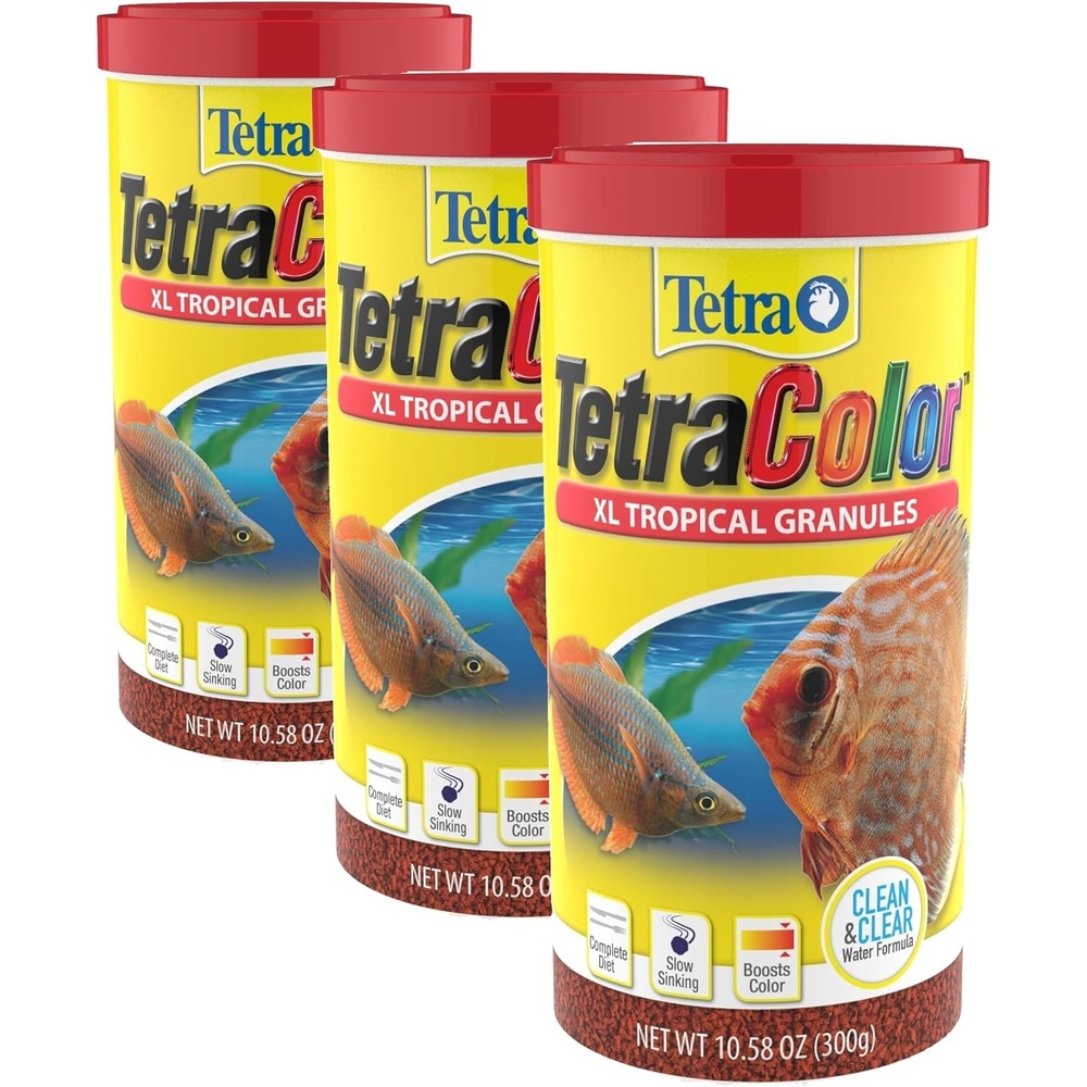 image:imageTetraColor XL Tropical Granules with Natural Color Enhancer 1058 Oz1058 Ounce Pack of 3