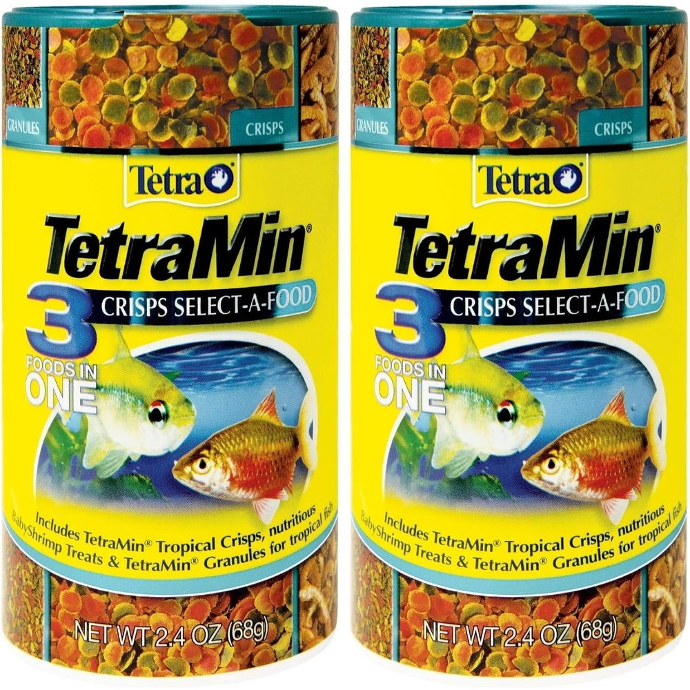 image:imageTetraMin Crisps SelectAFood 24 Ounces Fish Food Variety Pack 7703724 Ounce Pack of 2