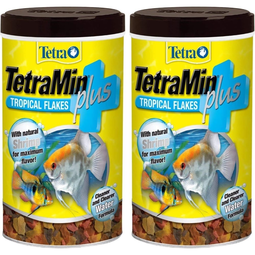 image:imageTetraMin Plus Tropical Flakes Cleaner and Clearer Water Formula 1Ounce1 Ounce Pack of 2