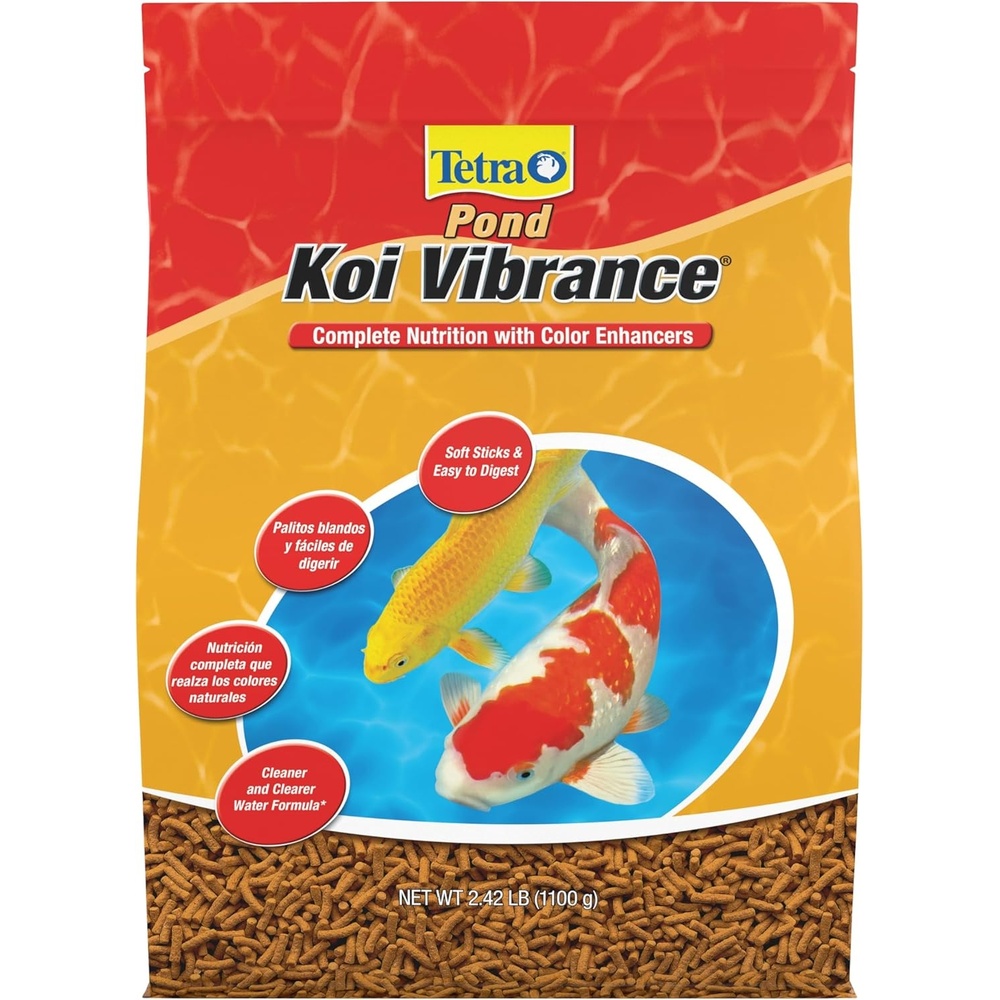 image:imageTetraPond Koi Vibrance Soft Sticks Easy to Digest Floating Pond Food 518 lbs242 Pound Pack of 1