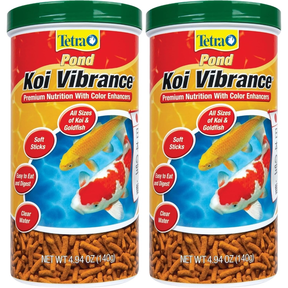 image:imageTetraPond Koi Vibrance Soft Sticks Easy to Digest Floating Pond Food 518 lbs494 Ounce Pack of 2