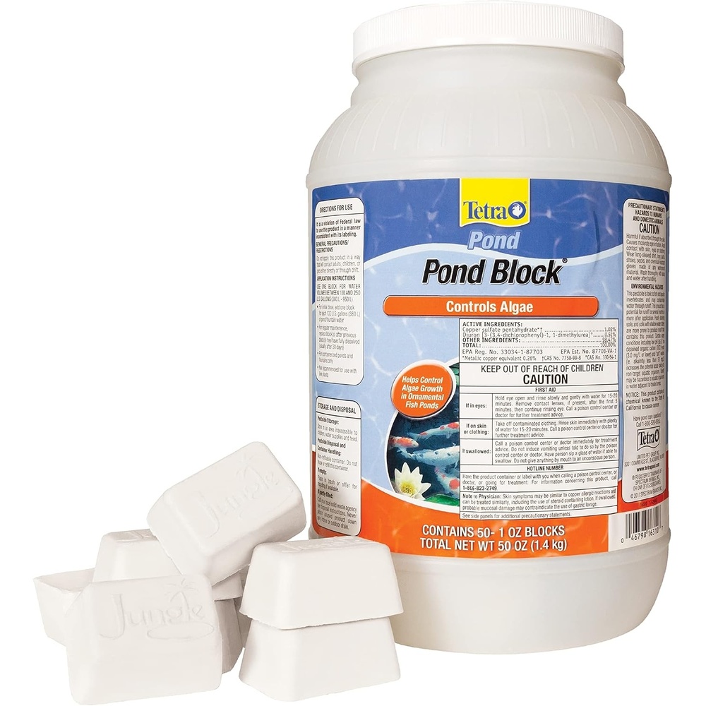 image:imageTetraPond Pond Block 50 Count Helps Control Algae Growth in Ornamental Fish Ponds50 blocks
