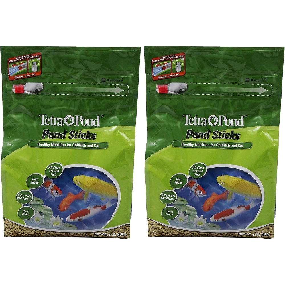 image:imageTetraPond Pond Sticks Pond Fish Food for Goldfish and Koi Healthy Nutrition Clear Water Pond Food1 Pound Pack of 2
