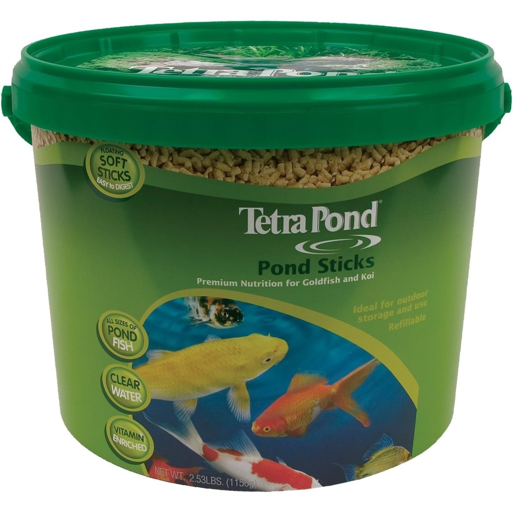 image:imageTetraPond Pond Sticks Pond Fish Food for Goldfish and Koi Healthy Nutrition Clear Water Pond Food253 Pound Pack of 1