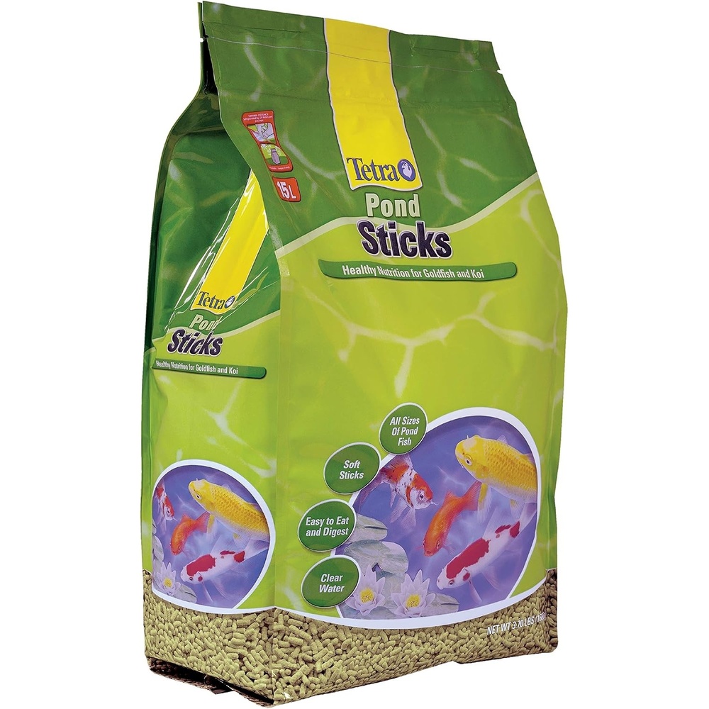 image:imageTetraPond Pond Sticks Pond Fish Food for Goldfish and Koi Healthy Nutrition Clear Water Pond Food37 Pound Pack of 1