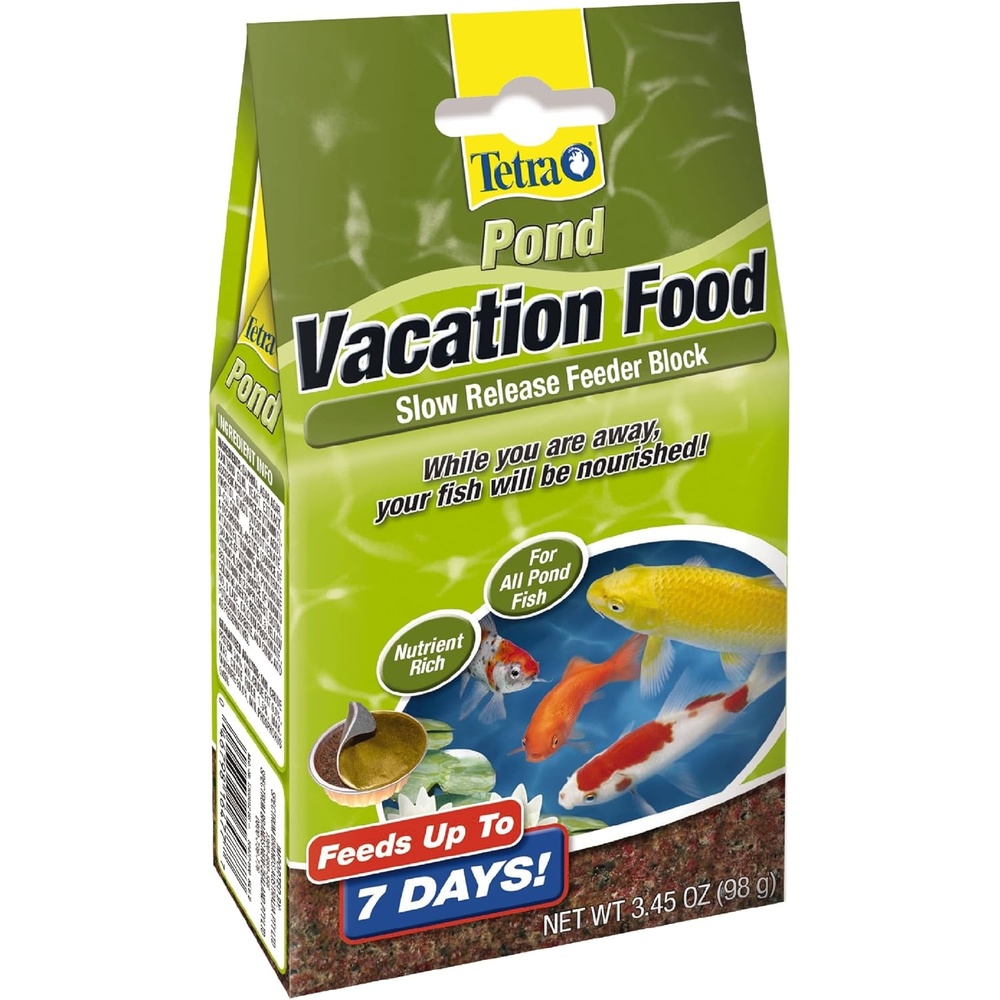 image:imageTetraPond Vacation Food Slow Release Feeder Block 345 Ounce 16477345 Ounce Pack of 1