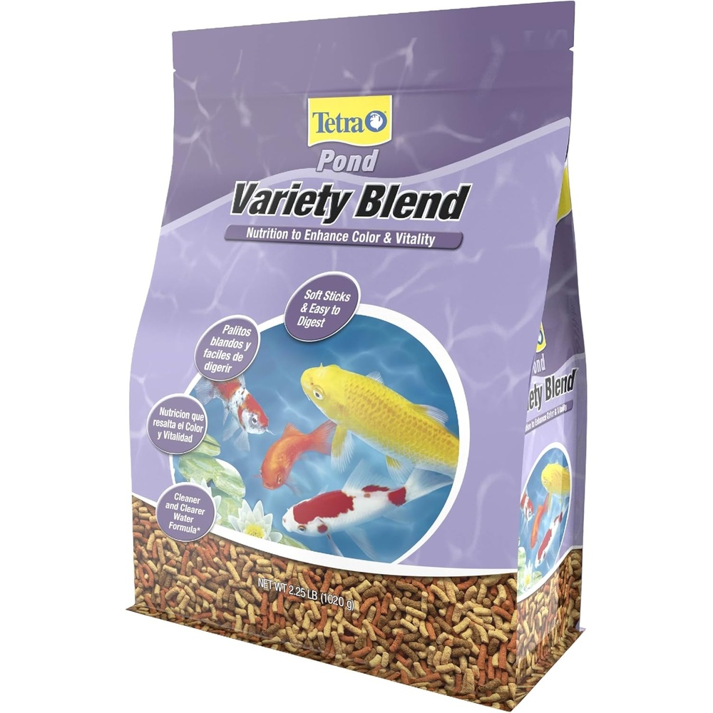 image:imageTetraPond Variety Blend Pond Fish Food for Goldfish and Koi Yellow 225 Pound Pack of 1225 Pound Pack of 6