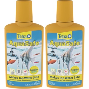 Tetra 16172 AquaSafe Fish Tank Water Conditioner, 8.45 fl oz(8.45 oz (Pack of 2))