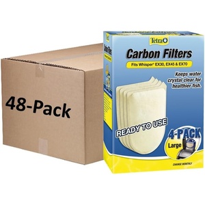 Tetra 26333 192 Count Large Whisper EX Carbon Filter Cartridges