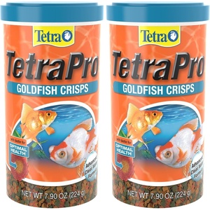Tetra 77077 TetraPRO Goldfish Crisps for Fishes, 7.9 Ounce(7.9 Ounce (Pack of 2))