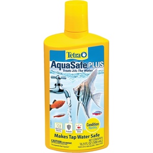 Tetra AquaSafe Plus 16.9 Ounces, aquarium Water Conditioner And Dechlorinator(16.9-Ounce)