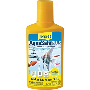 Tetra AquaSafe Plus 16.9 Ounces, aquarium Water Conditioner And Dechlorinator(8.4-Ounce)