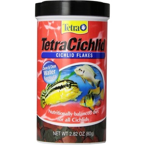 Tetra Cichlid Flakes, Nutritionally Balanced Fish Food for All Cichlids, 1.75 Pounds(2.82 Ounce (Pack of 1))