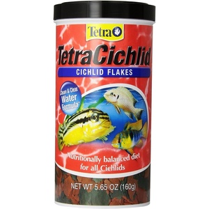 Tetra Cichlid Flakes, Nutritionally Balanced Fish Food for All Cichlids, 1.75 Pounds(5.65 Ounce (Pack of 1))