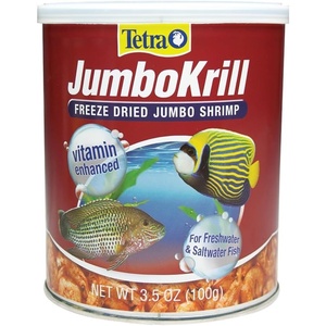 Tetra JumboKrill Freeze-Dried Jumbo Shrimp, Natural Shrimp Treat For Aquarium Fish, 14 oz(3.5 Ounce (Pack of 1))