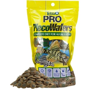 Tetra PlecoWafers 86 Grams, Nutritionally Balanced Fish Food For Algae Eaters , 3.03 Ounce (Pack of 1)(5.29 Ounce (Pack of 1))