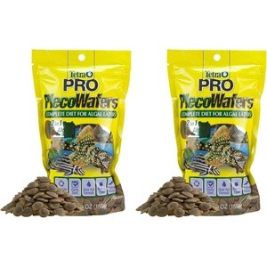 Tetra PlecoWafers 86 Grams, Nutritionally Balanced Fish Food For Algae Eaters , 3.03 Ounce (Pack of 1)(5.29 Ounce (Pack of 2))