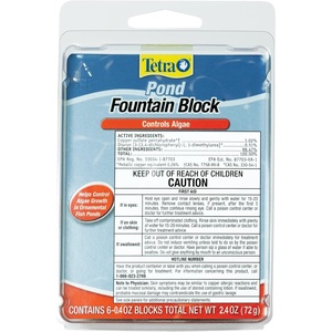 Tetra Pond Fountain Block 6 Count, Controls Algae Growth In Ornamental Fountains(6-Blocks)