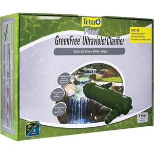 Tetra Pond UVC-18 GreenFree UV Clarifiers, Up To 4400 Gallons, 18-Watt, Green