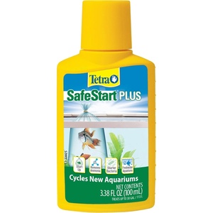 Tetra SafeStart Plus, For Newly Set-Up Fish aquariums, 100 ml, 3.38-Ounce(100 ml  3.38-Ounce)