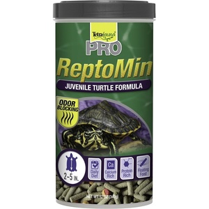 Tetra TetraFauna PRO ReptoMin Pro Sticks Adult Turtle Formula Daily Diet for Aquatic Turtles, 8.11 oz(Juvenile Turtle)