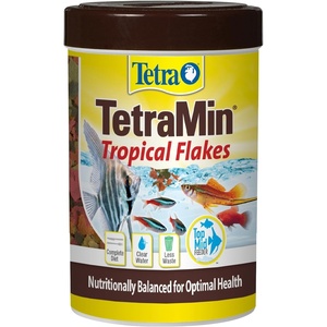 Tetra TetraMin Tropical Flakes 3.53 Ounces, Nutritionally Balanced Fish Food, Model Number: 16204