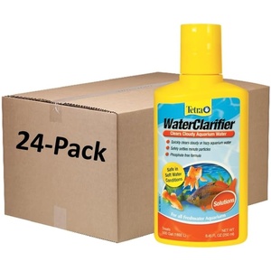Tetra Water Clarifier, Aquarium Treatment Solution, 3.38 oz, Clears Cloudy Aquarium Water, Safe to Use with Fish and Plants, For Fresh Water(8.84 oz (24 Pack))