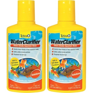 Tetra Water Clarifier, Aquarium Treatment Solution, 3.38 oz, Clears Cloudy Aquarium Water, Safe to Use with Fish and Plants, For Fresh Water(8.84 oz (Pack of 2))